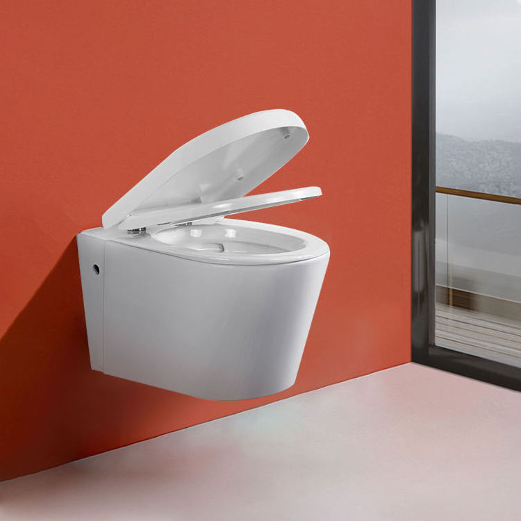 Top Selling Sanitary Ware One Piece Gravity Flushing Washdown Toilet Bowl Wall Hung Bathroom Toilet