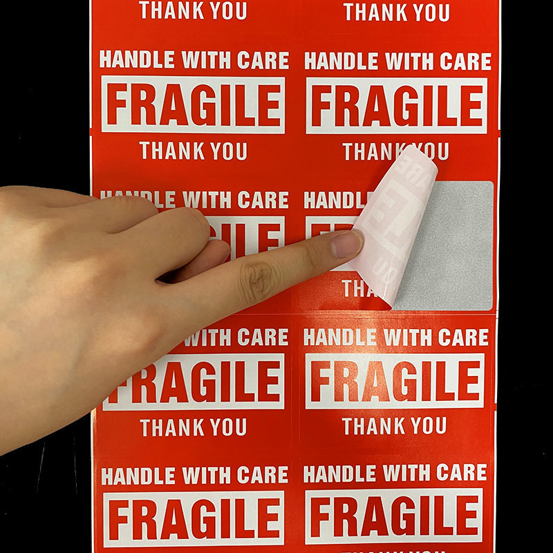 2 x 3 Inch Fragile Stickers Handle with Care Warning Packing Shipping Label - Permanent Adhesive (50 Sheet, 500 Labels)