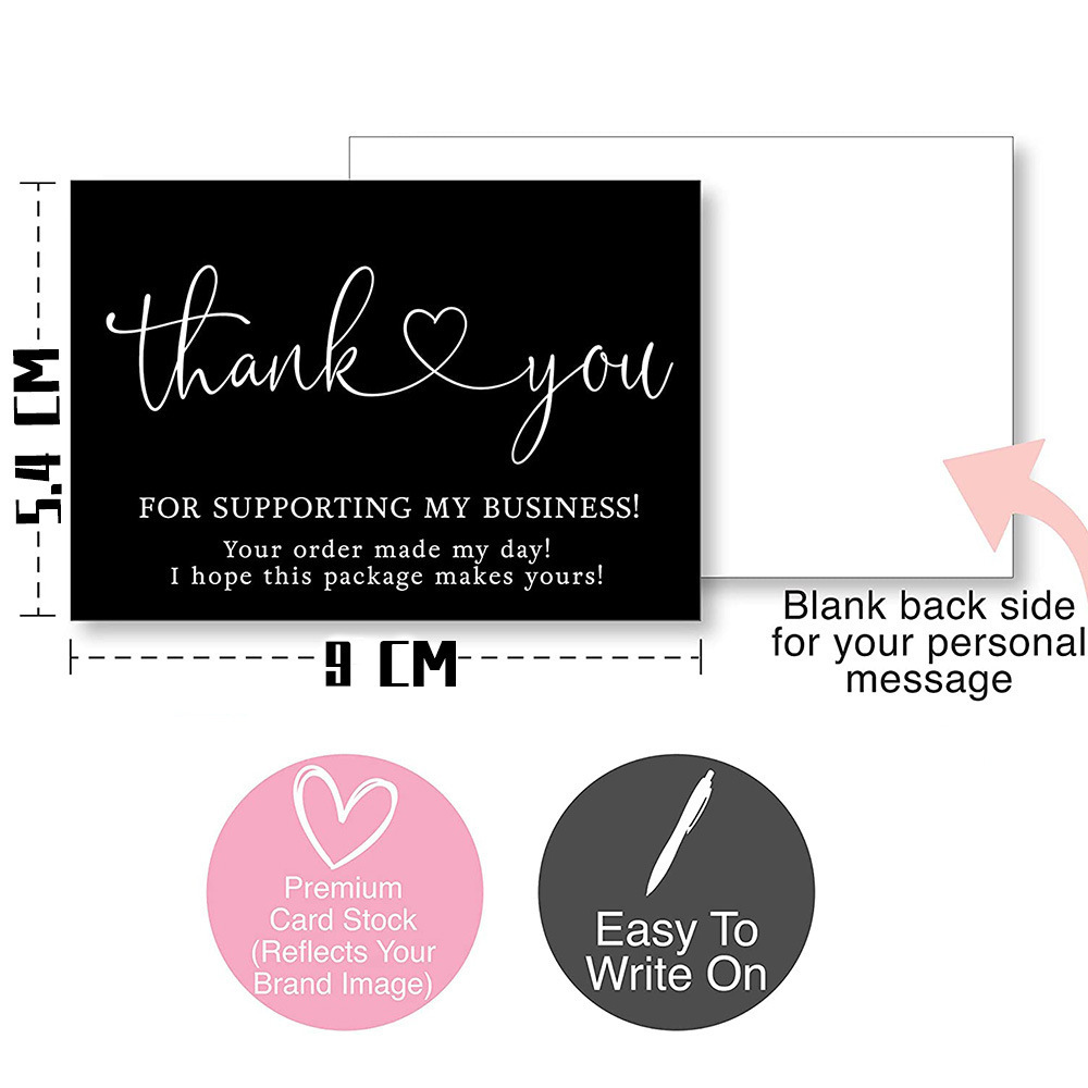 Colorful Paper Business Thank You Cards High Quality Custom paper Cards Printing