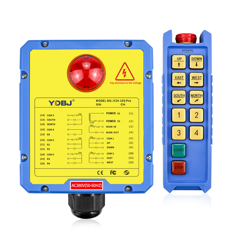 F24-10D Pro 10 double buttons overhead crane electric hoist winch lifting handing industrial radio wireless remote control