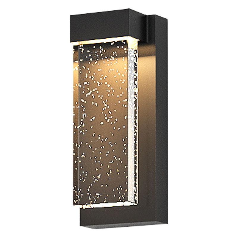 Modern garden ip65 outside wall light outdoor waterproof light fixture sconce black lantern outdoor wall lamp for gate patio