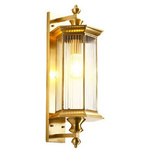 Vintage Wall Mount Light Fixtures Ip65 Waterproof Led Garden Wall Lamps Decorative Glass Shade Outdoor Wall Light