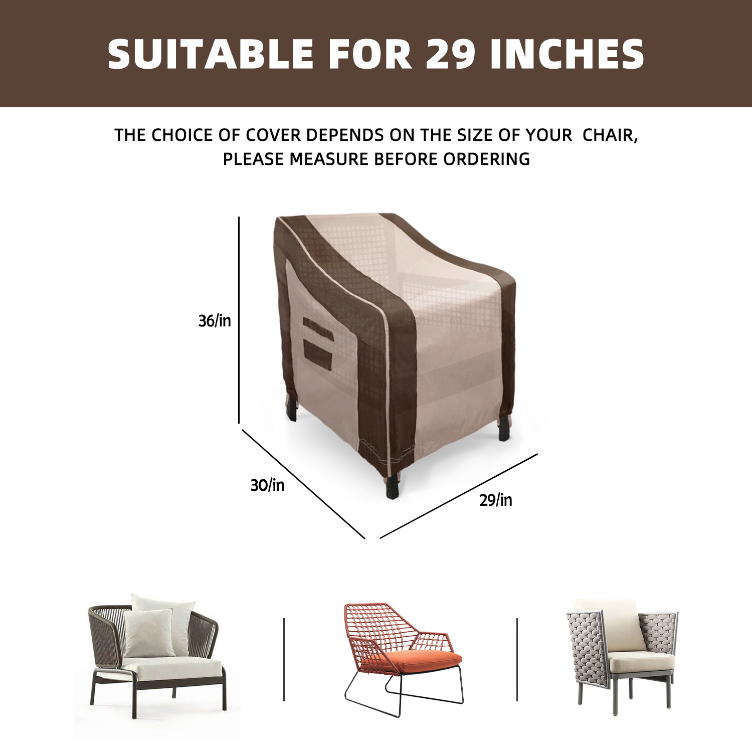 Dajian patio chair cover outdoor l shape sofa furniture cover living room furniture set furniture covers large sofer indoor