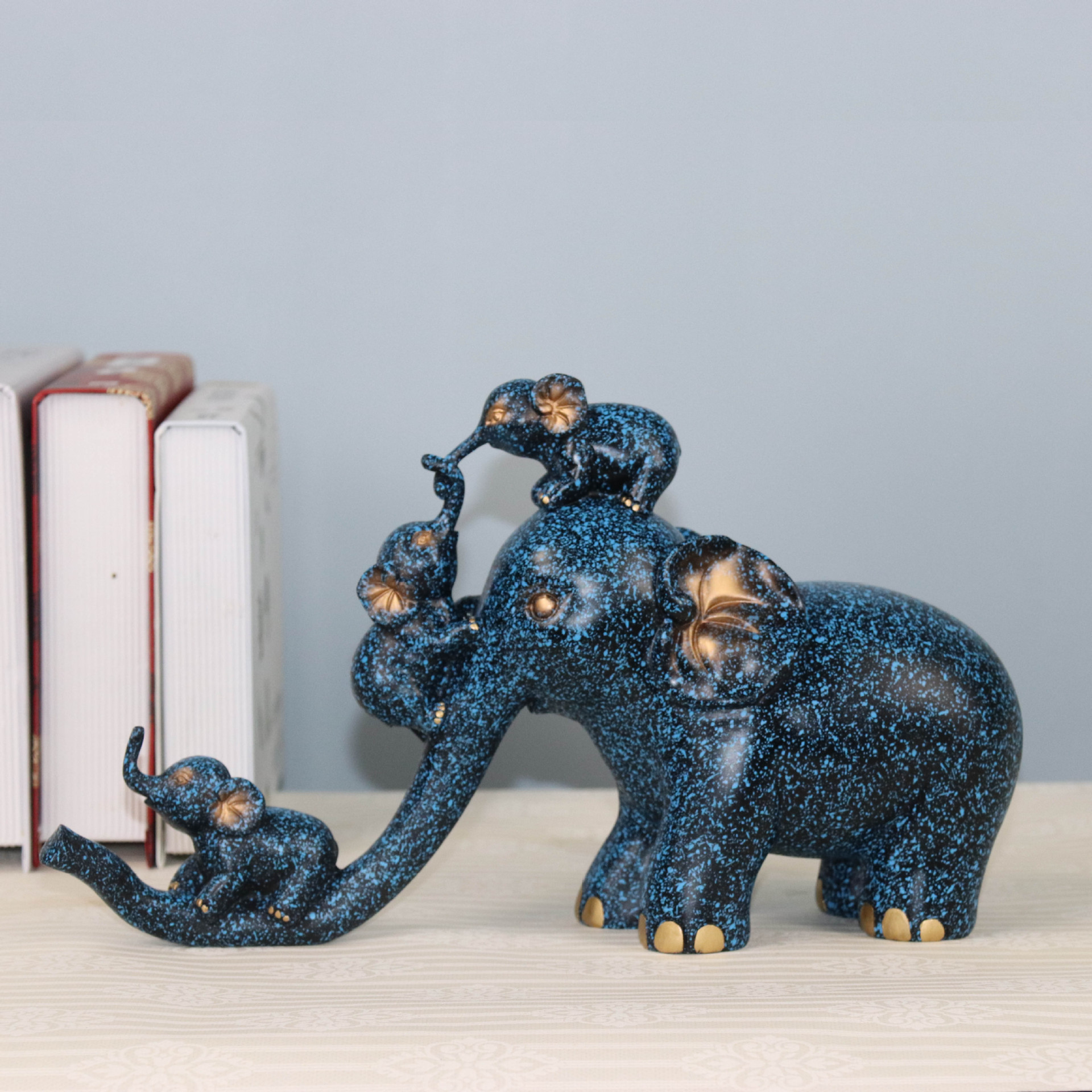 Fengshui resin elephant statue animal sculpture religious craft for best gift