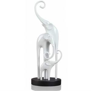 office gift set animal marble elephant statue