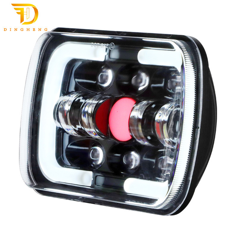 Newest 2021 5x7 Inch 55W Car Led Light Off-Road Vehicle Engineering Accessories LED Work Headlight For F150 F250 F350