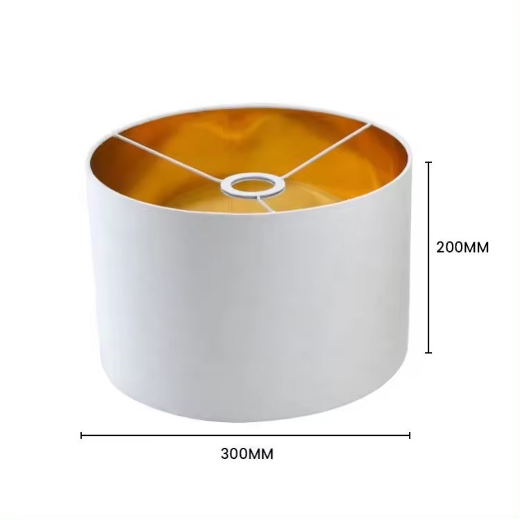 Hotel Customized Classic Drum Pvc Fabric Lampshade Wall Lamp Shade