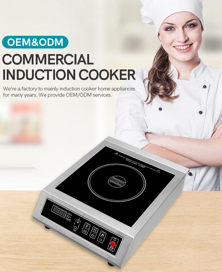 New Design 3500W Waterproof Induction Cooker 220V Ceramic Cooker For Commercial