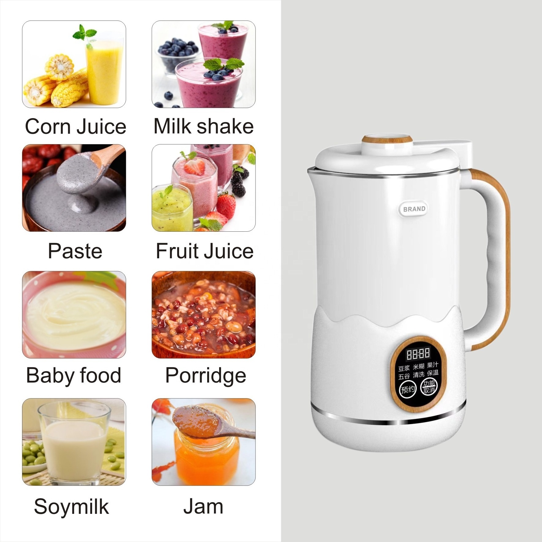 2024 Innovative Soybean Milk Maker Filter Free Smart Food Processor Blender high quality mixer household blender machine juicer