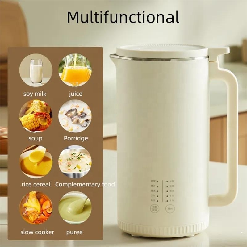 Portable Soy Milk Maker Kitchen Appliances Electric Heating Blender Food Processor Nut Milk Maker