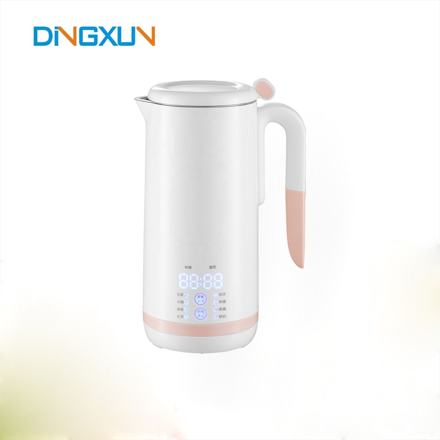 600ML Mini soup and Electric Soy bean Milk Maker Portable Electric Heating Blender Food Processor Nut Milk Machine