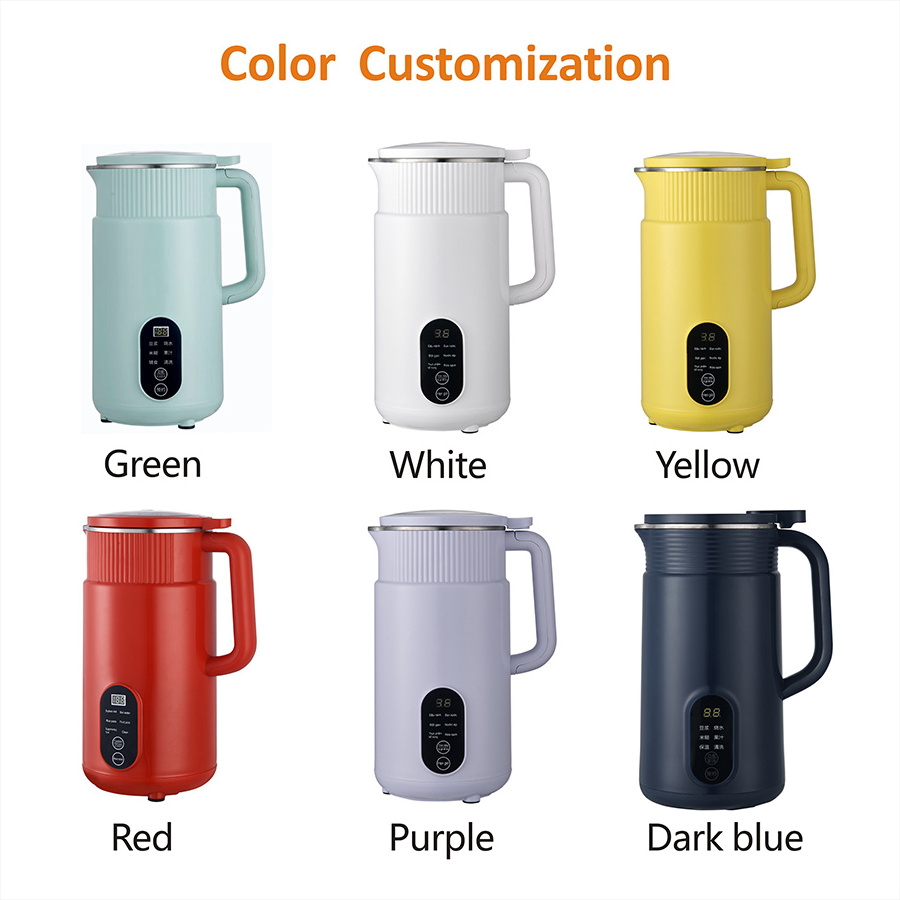 Hot Sale 600W Soy Bean Milk Maker Machine Blender Filter-free Function Kitchen Soup Maker With Heating Soy Milk Machine