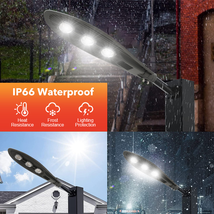 Youbeisite High Lumen 3 CCT IP66 Waterproof Aluminum 50W 100W 150W 200W 250W LED Street Light