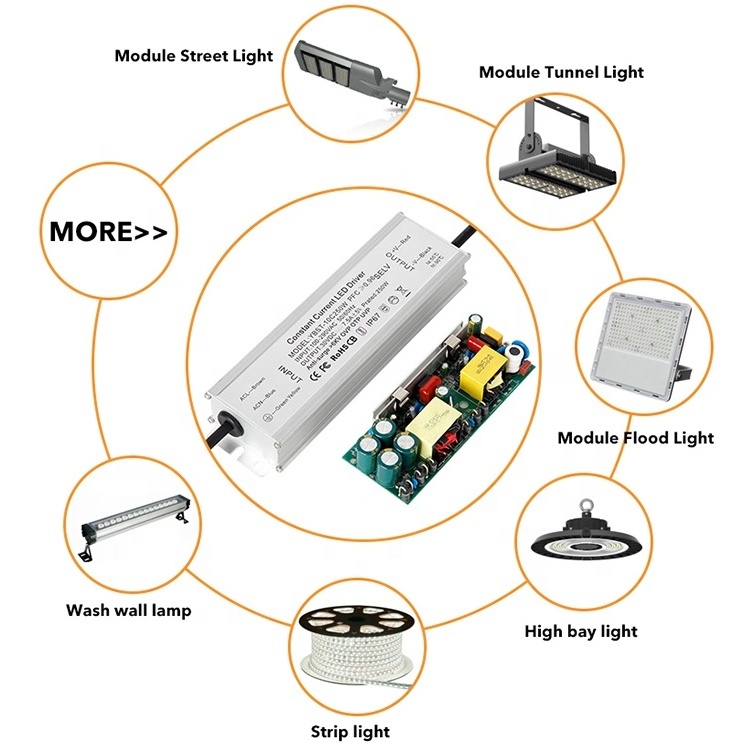 12V24V waterproof ip67 led light driver led 50w 1500ma constant current driver smart led driver 50w for flood light street light