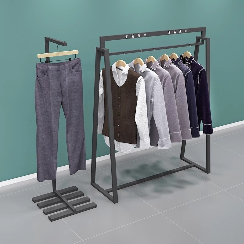 Iron shelf display rack men's clothing shop suit shirt island hanging racks plastic injection shelves moulding machine