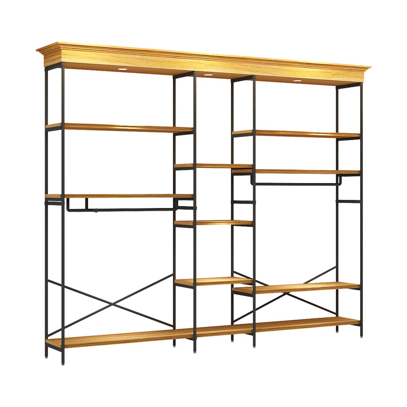 Menswear Shop Display Design Commercial Retail Store Men's Garment Rack Garment Metal Clothes Display rack