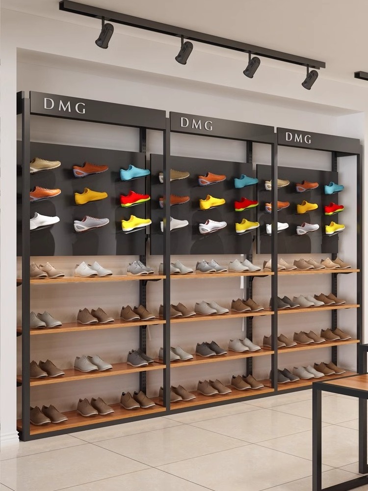 Men's Clothes Rack Display Cabinet Men's Clothing Store Clothing Store Display Racks Shelves Floor Standing Mall Brands