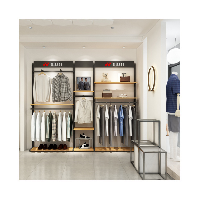 Fashionable Simple Garment Shops Stands Clothes Rack Multi-purpose Retail Clothing Store Display Racks For Boutique