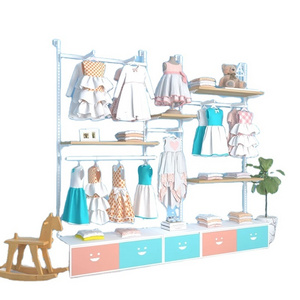 Wholesale Retail Children Clothing Store Furniture Kids Shop Fixture Baby Shop Display Rack