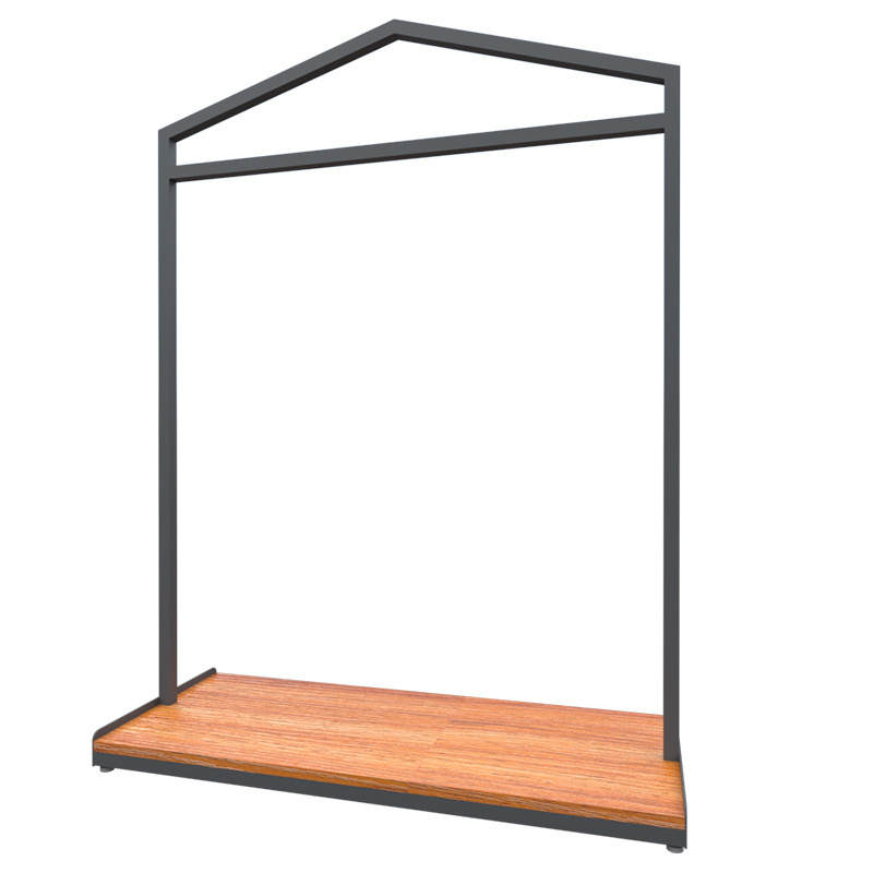 Island rack display stand Display rack floor-standing shelves High and low flow desk clothing racks