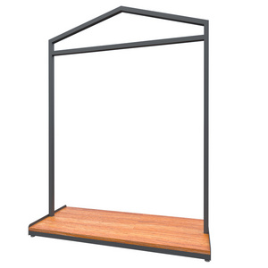 Island rack display stand Display rack floor-standing shelves High and low flow desk clothing racks