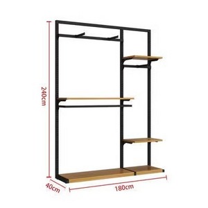 Display stand for men's clothing store display stand for floor-to-ceiling wrought iron wall clothes rack