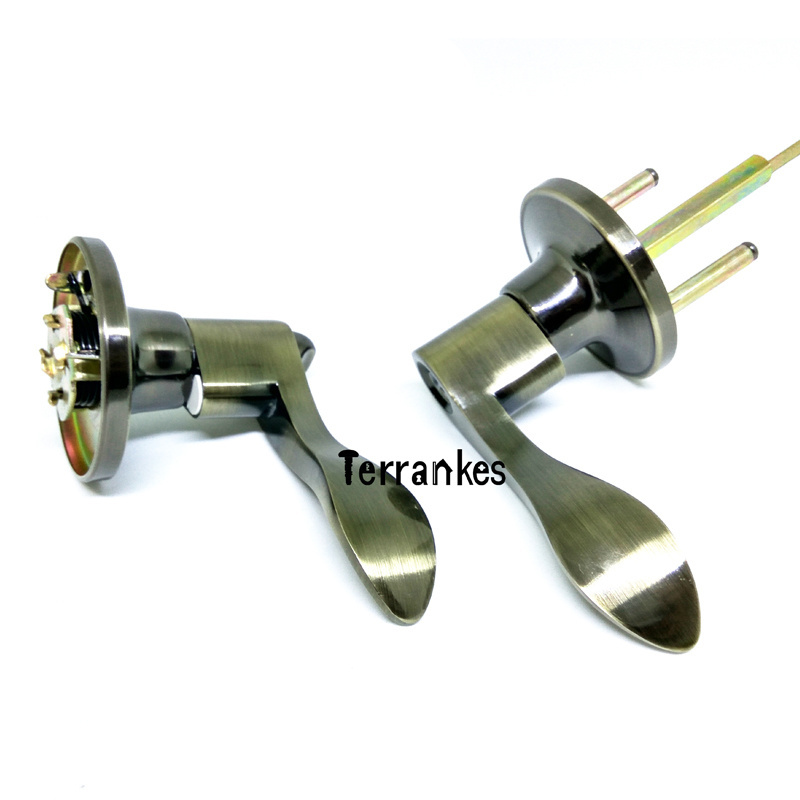 North American alloy thickened handle lock brass core with key tubular lever lock