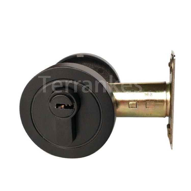 Manufacturer of zinc alloy deadbolt locks Export to Australia Room door auxiliary locks matte black door locks