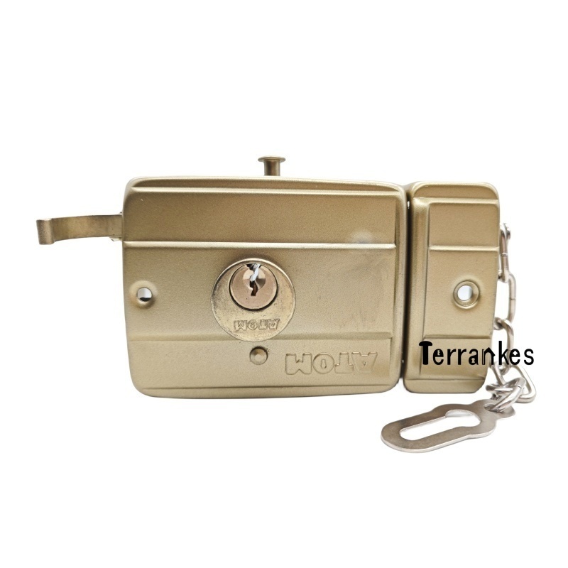 High quality and low price outdoor door security locks iron material housing brass core iron key