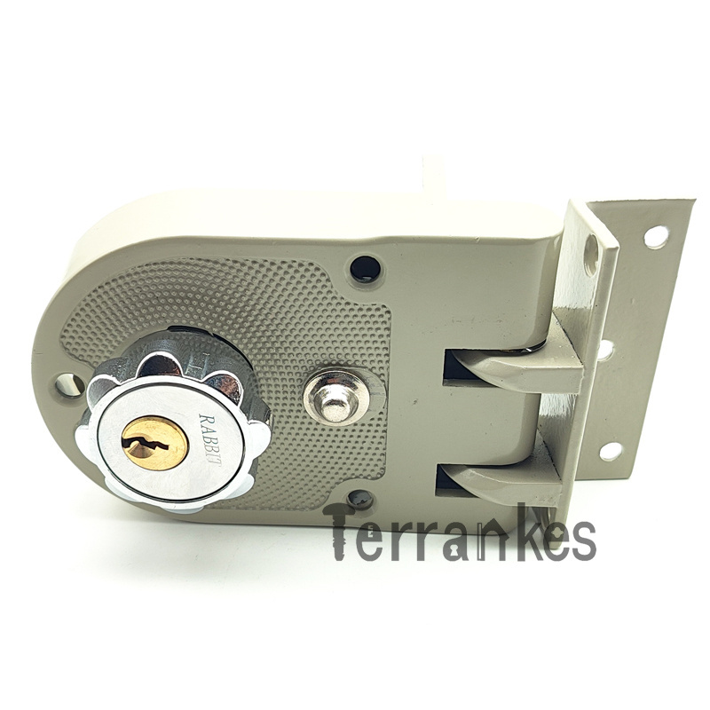 Night Latch Deadbolt Rim Lock Anti-Theft Door Lock with Keys Traditional  Door Security Lock