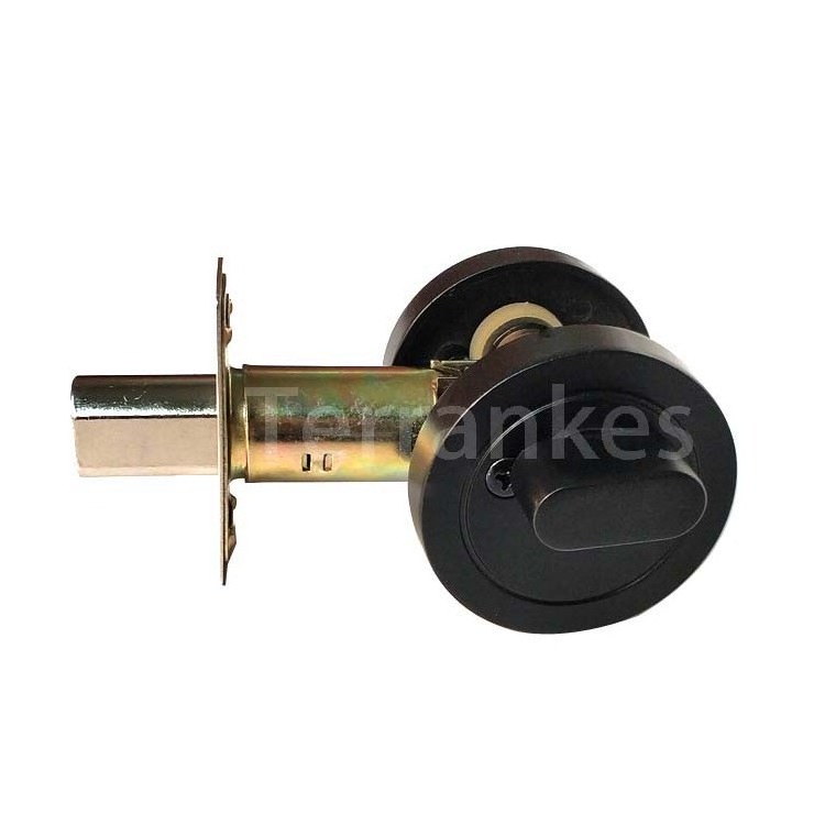 Manufacturer matte black deadbolt brass core with key zinc alloy material closure