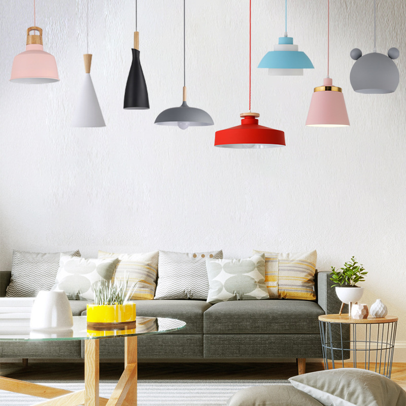 Hotel Chandeliers Pendant Lights Style Colorful Macaron Metal Modern Living Room Contemporary Lighting and Circuitry Design Iro