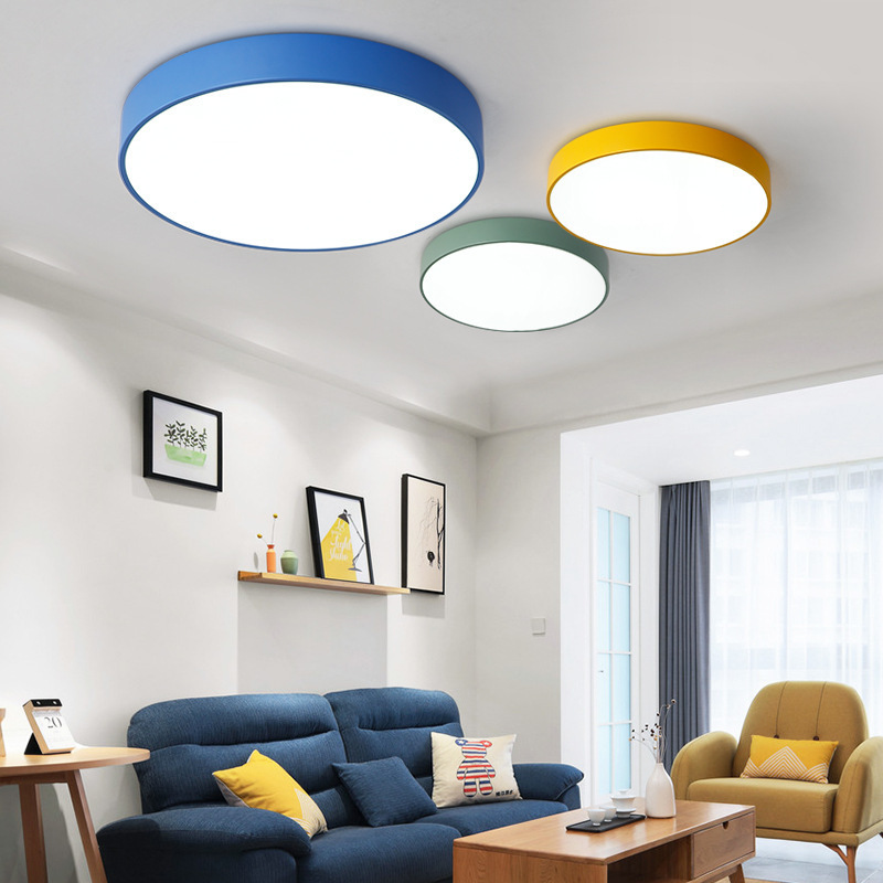 ip 54 12w 18w 24w 36w star light ceiling panel living room flush mount round gold indoor plastic slim led ceiling lights modern