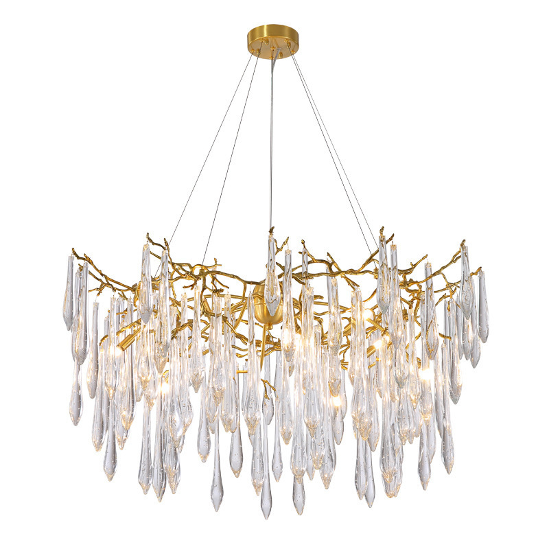 Modern Pendant Ceiling Lamps LED luxury pendant light LED hanging lights home nordic elegant lustre modern k9 crystal chandelier