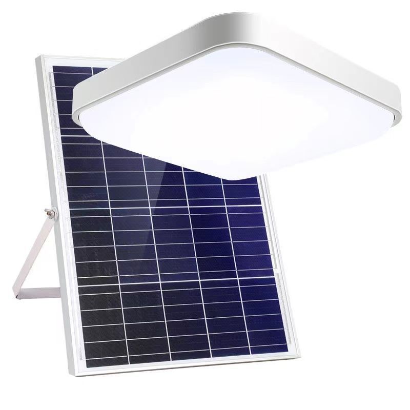 Super Bright Solar Indoor Square Big Garden Home Remote Control Energy-Saving LED Solar LED Ceiling Light