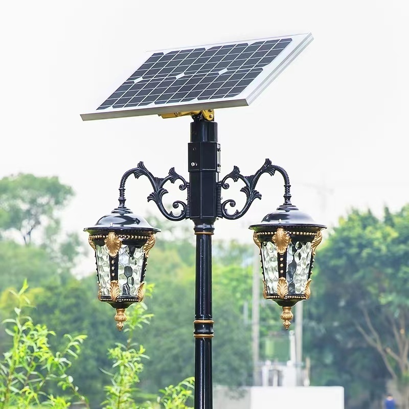 Outdoor Lighting Road Waterproof Solar Led Street Light IP65 Solar Garden Lights European Antique Garden Lamp