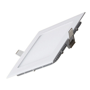 LED Panel Light Dimmable Square 12W 6-inch Ceiling Lights Fixture Ultra-thin Flat Lamp 3000K Warm White led light panel