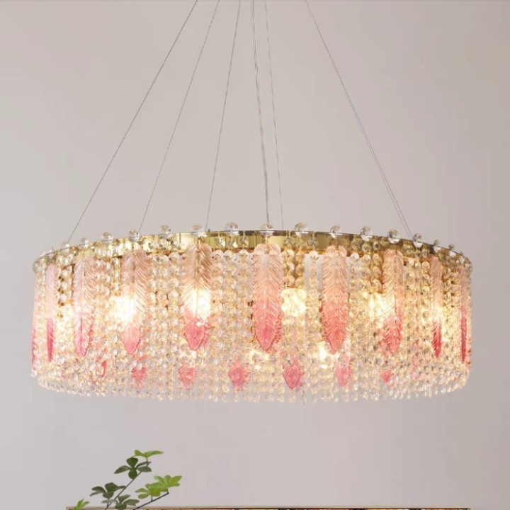 Hot Sale Industrial Retro Style Crystal Chandelier American Country Style Pendant Lamp For Dining Room and Home Decoration light