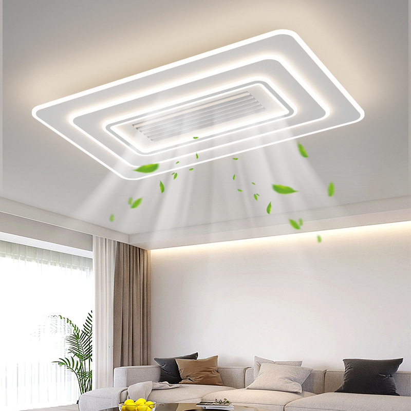 Cloud shape led ceiling lamp with fan simple modern creative ceiling fan with light remote Control bedroom children's room light