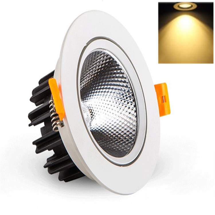 Hotel 5w 12 watts 85mm cutout adjust cob ceiling focus spotlights recessed inbouw led spot lamba luz lumineux lamp light indoor