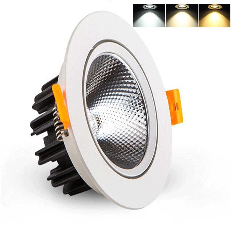 Hotel 5w 12 watts 85mm cutout adjust cob ceiling focus spotlights recessed inbouw led spot lamba luz lumineux lamp light indoor