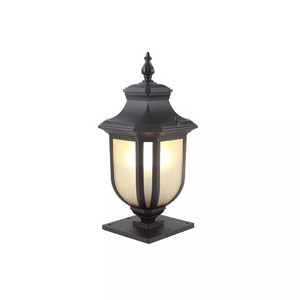 classical outdoor garden post light E27 aluminum lamp body cheap price lighting fixture fence pillar