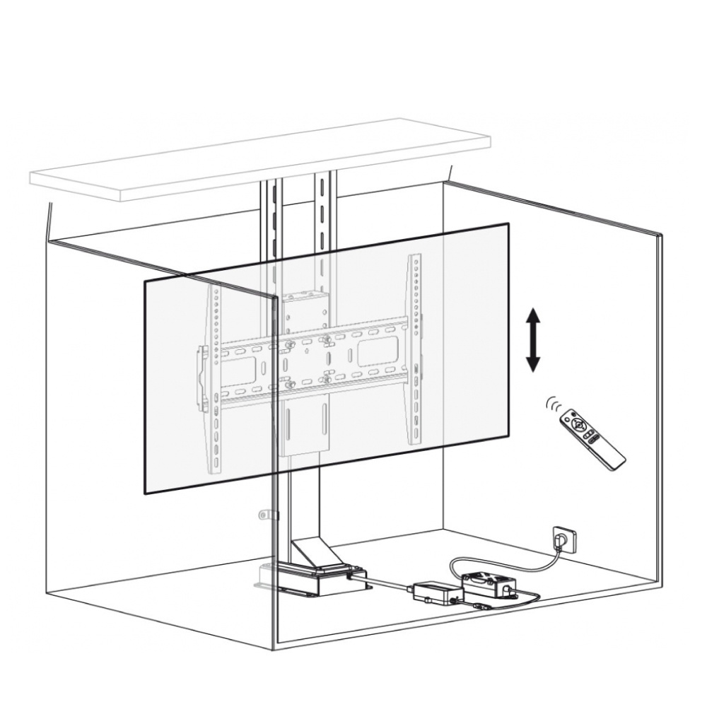 Motorized Remote control TV Lift 32