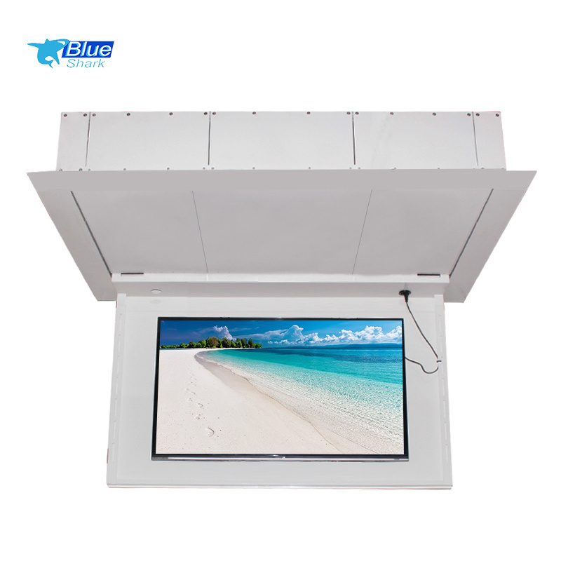 Smart Flip Ceiling TV Lift Remote Control Bracket Custom 32-100 Inches Electric LCD TV Lift Flip Up Ceiling Hidden TV Lift