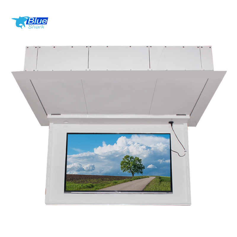 Smart Flip Ceiling TV Lift Remote Control Bracket Custom 32-100 Inches Electric LCD TV Lift Flip Up Ceiling Hidden TV Lift