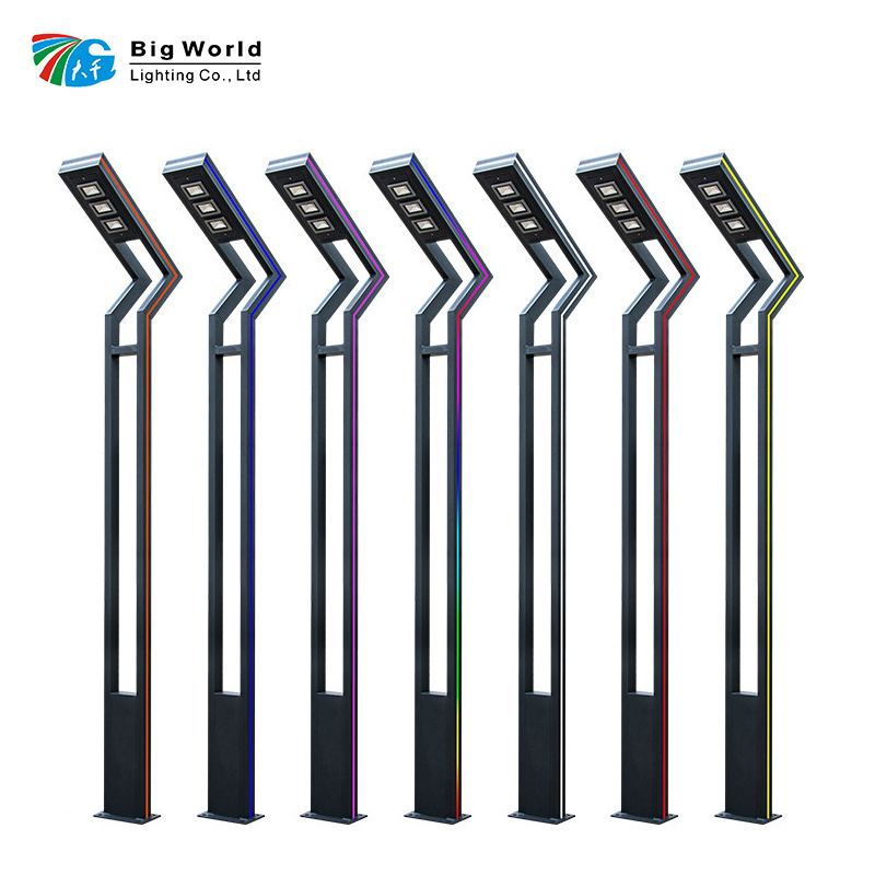 Die-cast aluminum Led lamp pole  ceiling light 30w 40w 60w 90w garden lamp pole Outdoor waterproof LED garden light