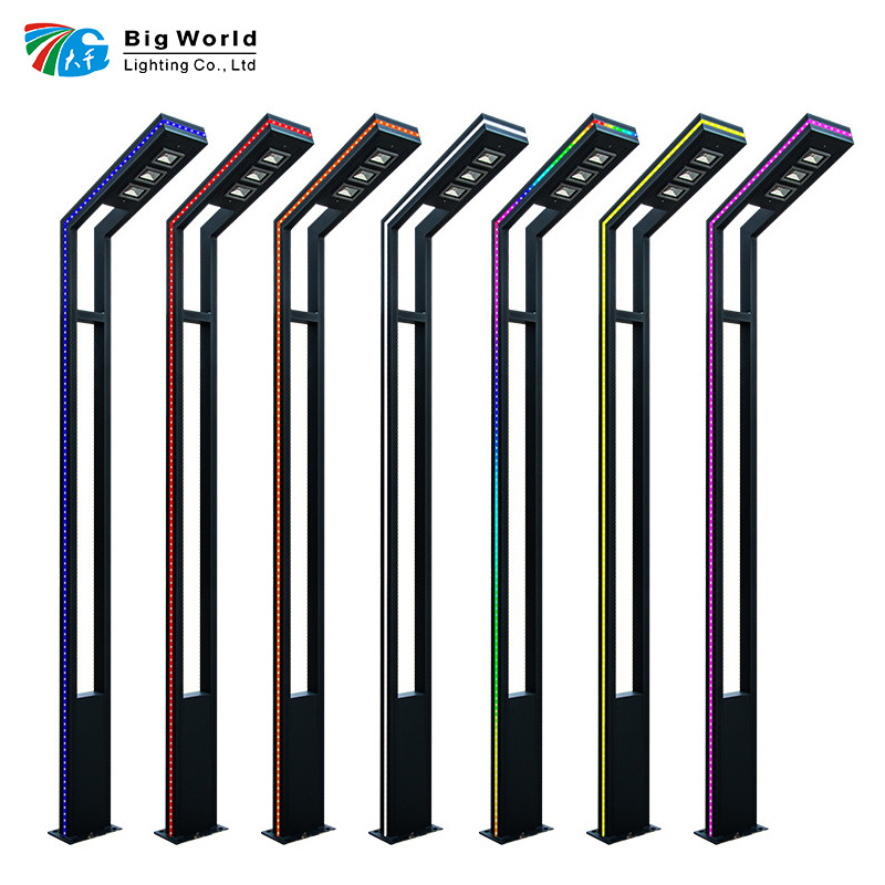 Die-cast aluminum Led lamp pole  ceiling light 30w 40w 60w 90w garden lamp pole Outdoor waterproof LED garden light