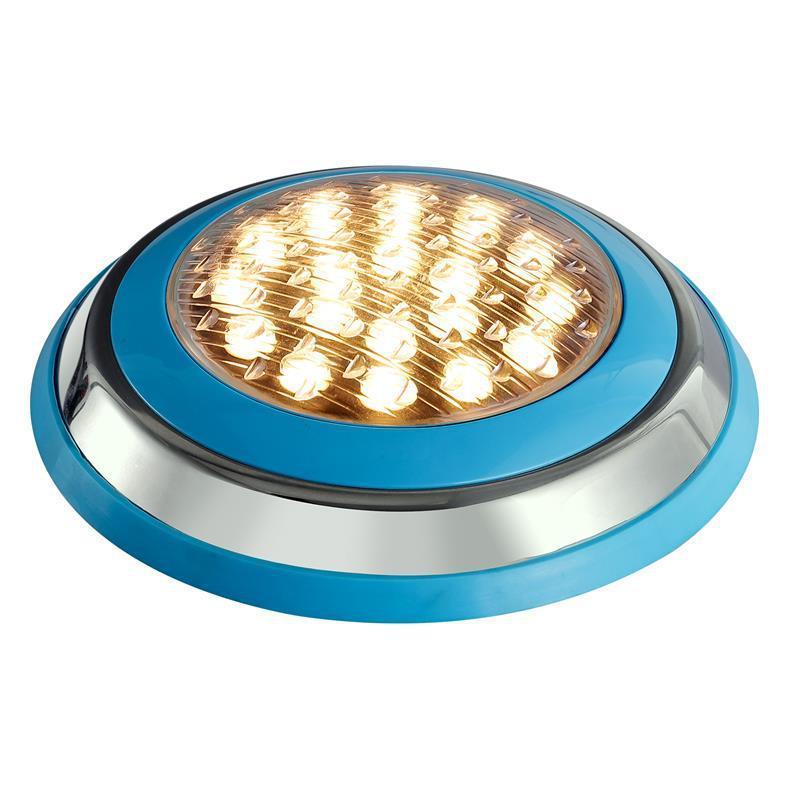 2023 Underwater Lamp Resin Filled Waterproof Pool Light DC12V 18W White/Warm White Swimming Pool LED Spotlight