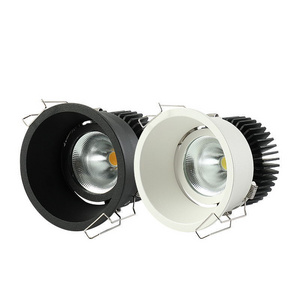 2023 Latest Design Tri-AC Dimmable Anti Glare Spotlight Black White Recessed 220v 6500k Led Downlight IP65