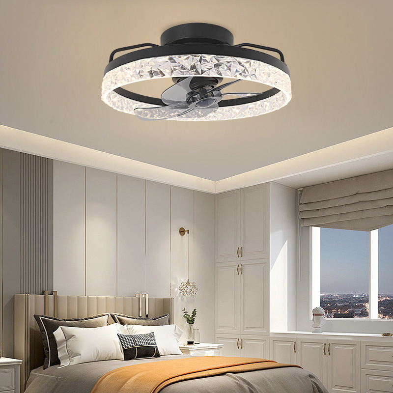 New Function 360 Rotating Ceiling Fan Light Intelligent Fan With Remote Control Led Fan Light For Living Room Bedroom Top Light